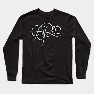 Casper Black & White Name Long Sleeve T-Shirt